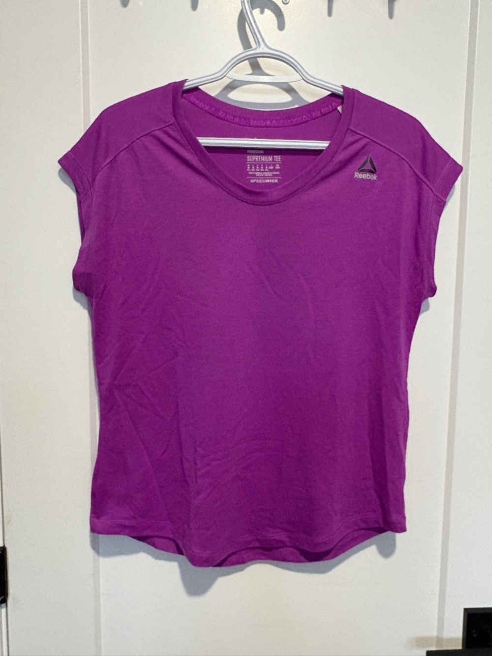 Reebok Women’s Bright Purple Short Sleeve Athletic Tee